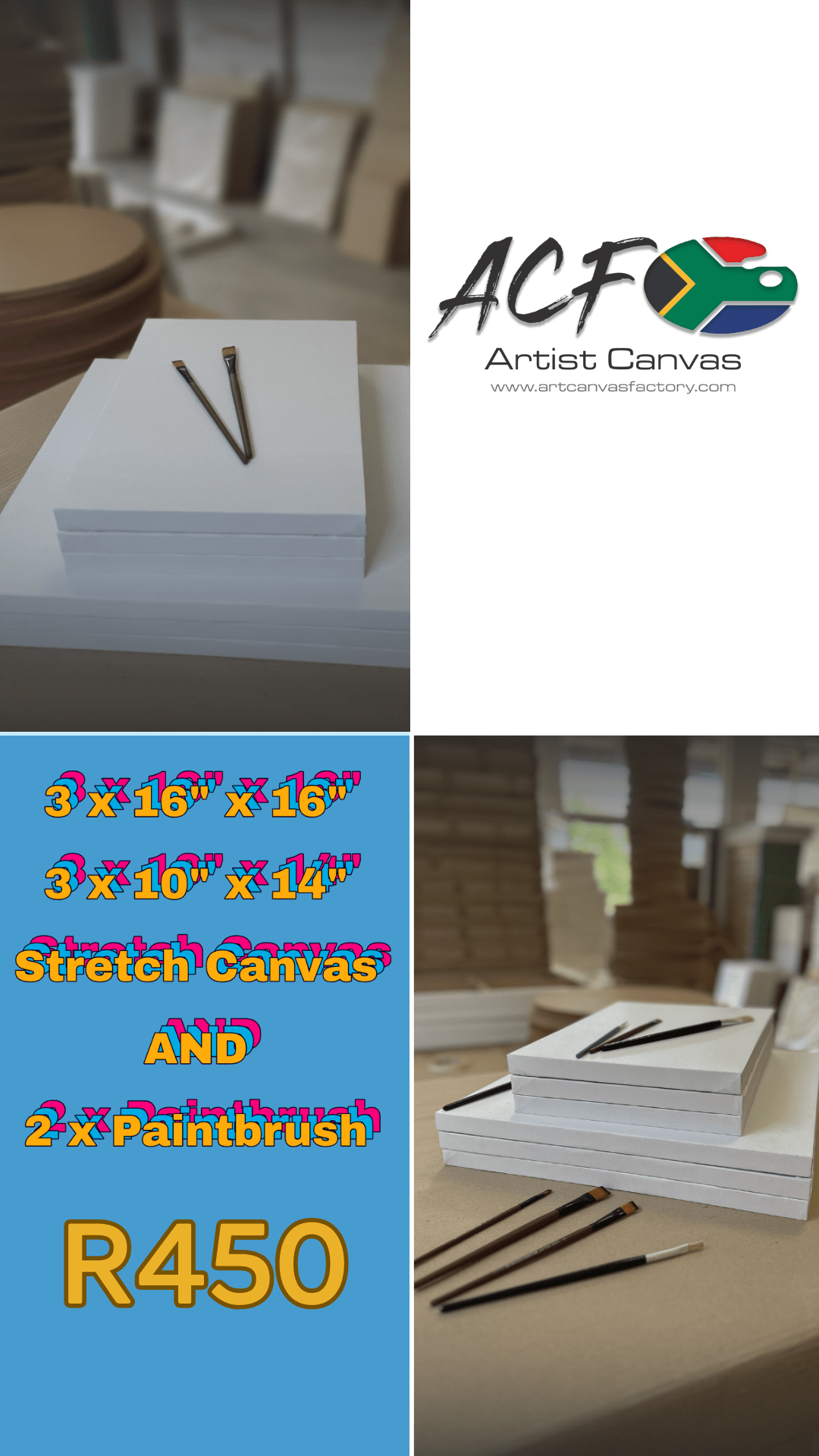 6 pack Stretcher - Art Canvas Factory